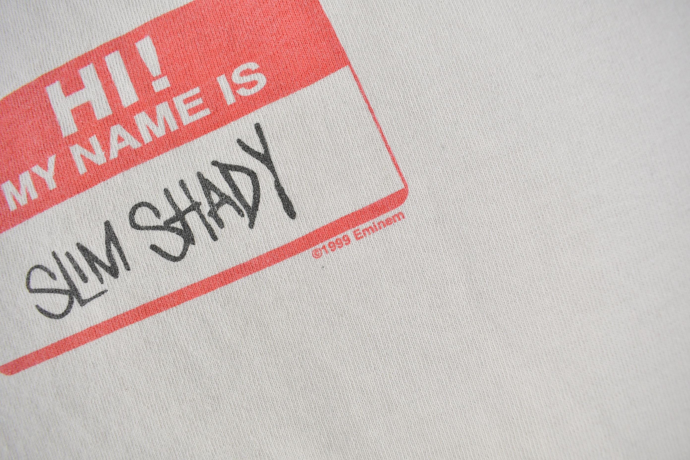 Vintage 1999 Slim Shady Eminem Graphic Ringer T Shirt