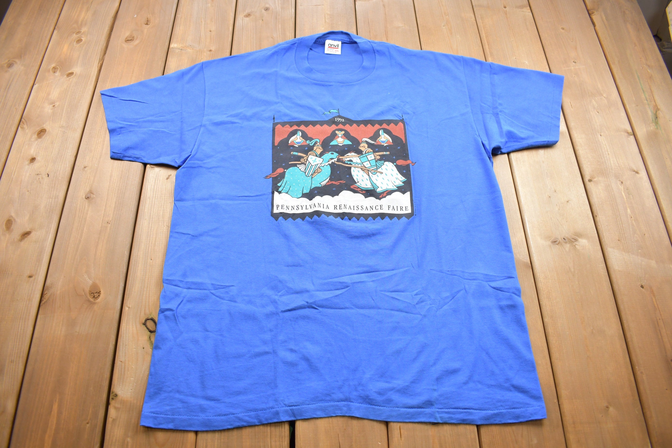 Vintage 1990s Pennsylvania Renaissance Fair Graphic T Shirt