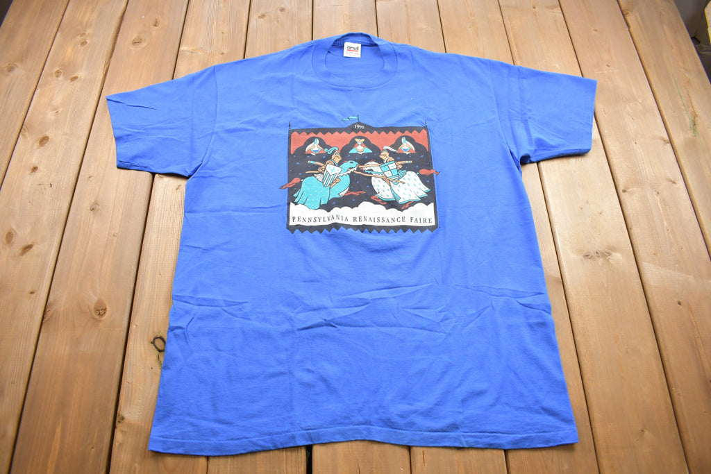 Vintage 1990s Pennsylvania Renaissance Fair Graphic T Shirt