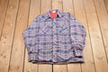 Vintage 1980s King O Winter Lined Plaid Button Up Shirt