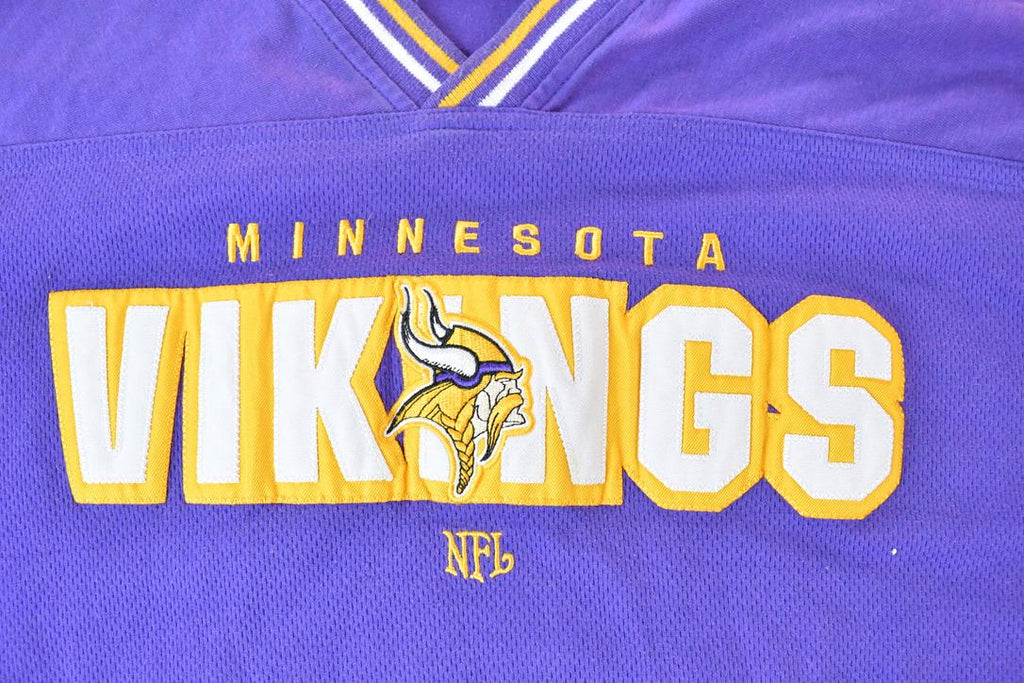 Vintage 1990s Minnesota Vikings NFL V Neck Sweatshirt
