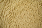 Vintage 1980s 100% Wool Cable Knit Crewneck Sweater