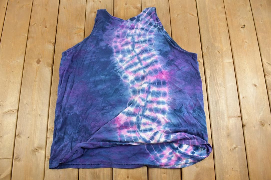 Vintage 1990s Tye Dye Graphic Tank Top