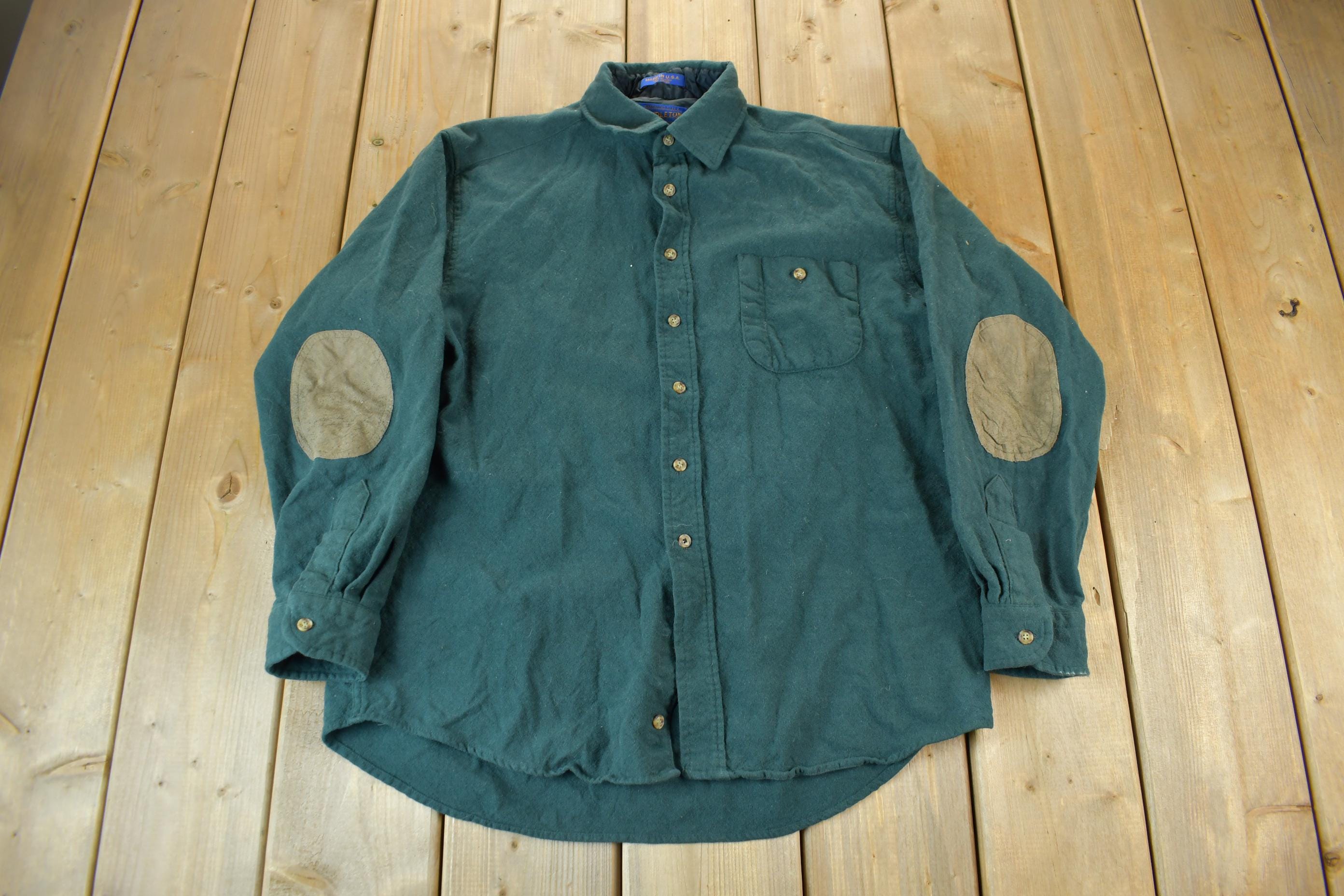 Vintage 1990s Pendleton Green Button Up Shirt