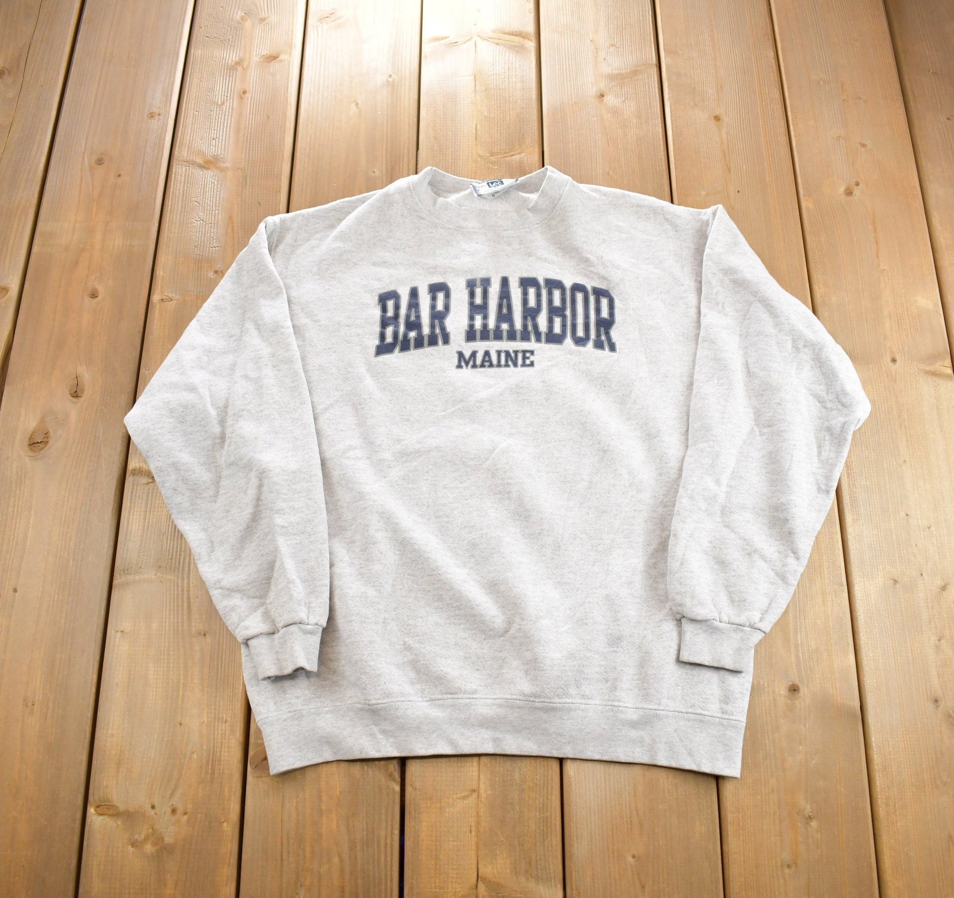 Vintage 1990s Bar Harbor Lee Premium Souvenir Crewneck Sweatshirt Made In USA