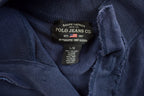 Vintage 1990s Polo Jeans Henley Button Up Blank Sweatshirt