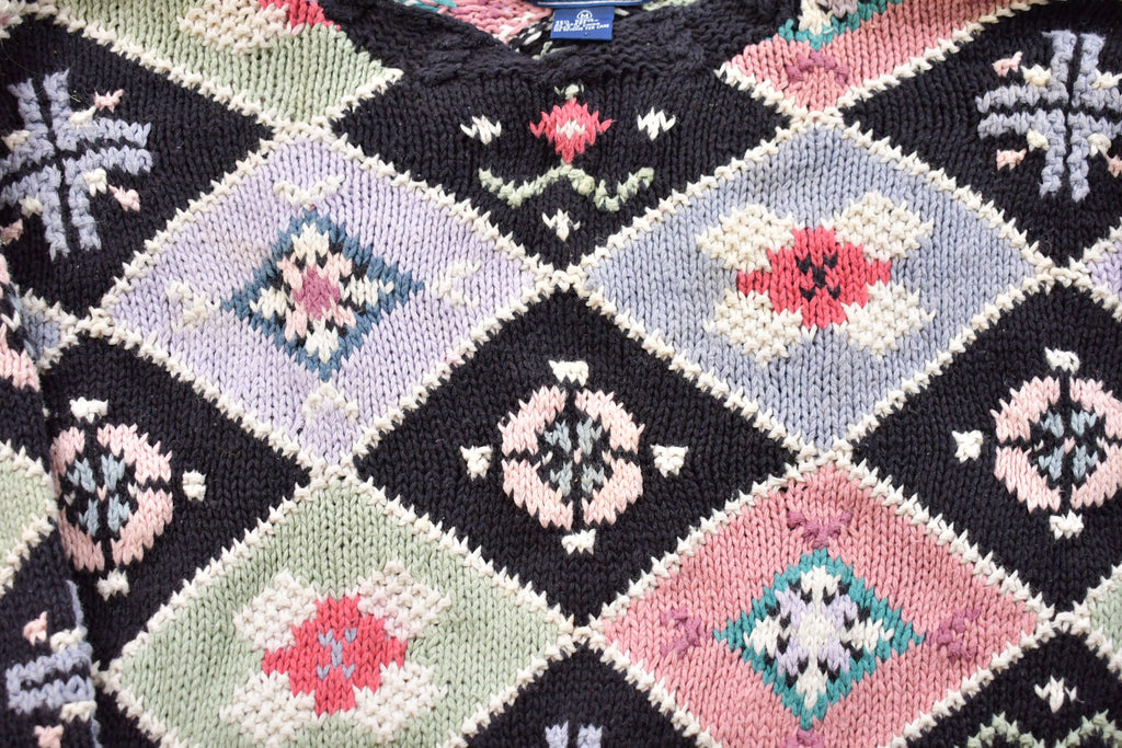 Vintage 1990s Best American Abstract Knitted Sweater