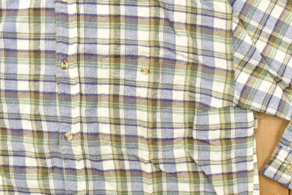 Vintage 1990s Flannel Button Up Shirt