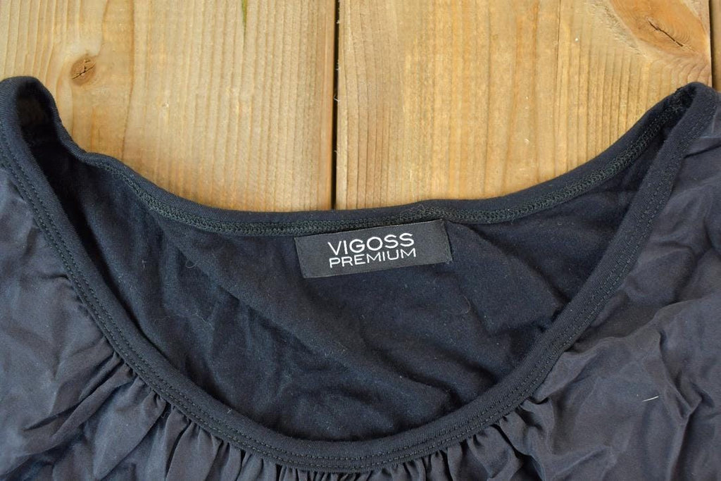 Women Vintage Vigoss Premium Y2K T-Shirt / Vigoss Grunge Skull Print / Contrast Stitch / Internet Famous Clothing / Over Dyed