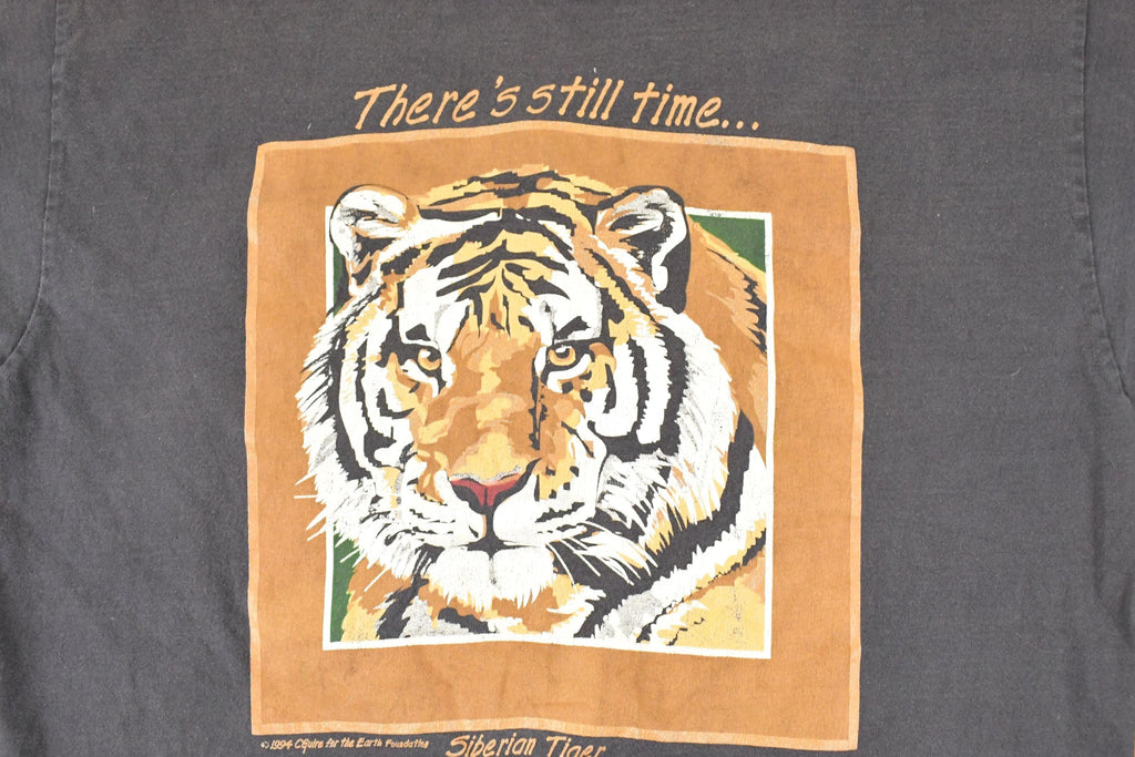 Vintage 1994 Siberian Tiger Endangered Species Souvenir Travel T-Shirt Men's M