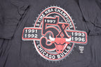 Vintage 1997 Chicago Bulls 5-Peat Logo Athletic Graphic T-Shirt