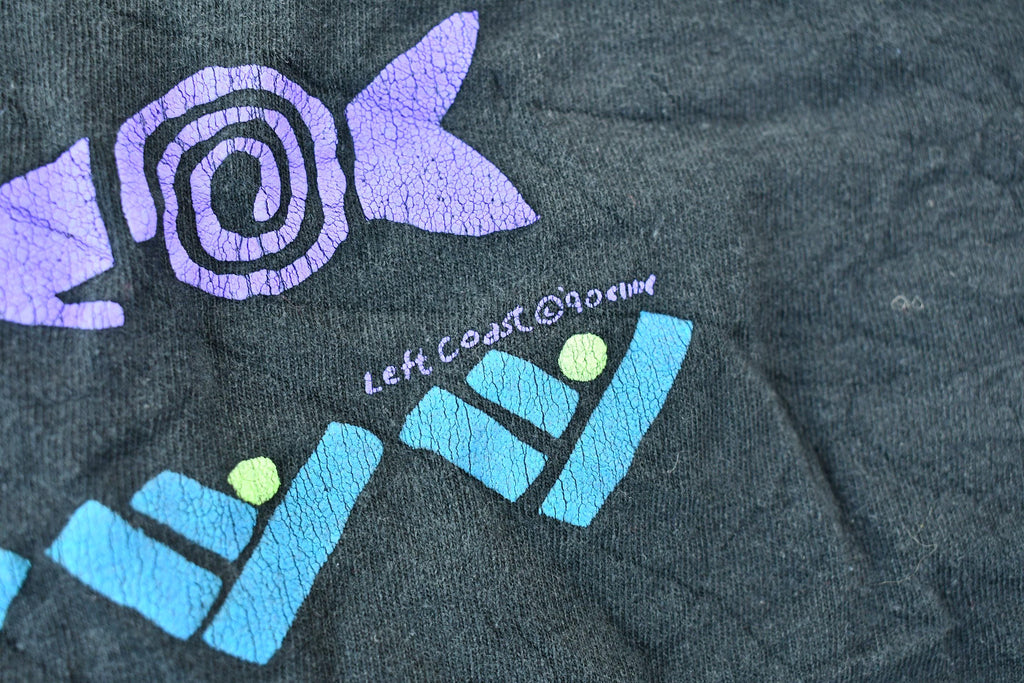 Vintage 1990s Left Coast Martha's Vineyard Souvenir Graphic Travel T-Shirt