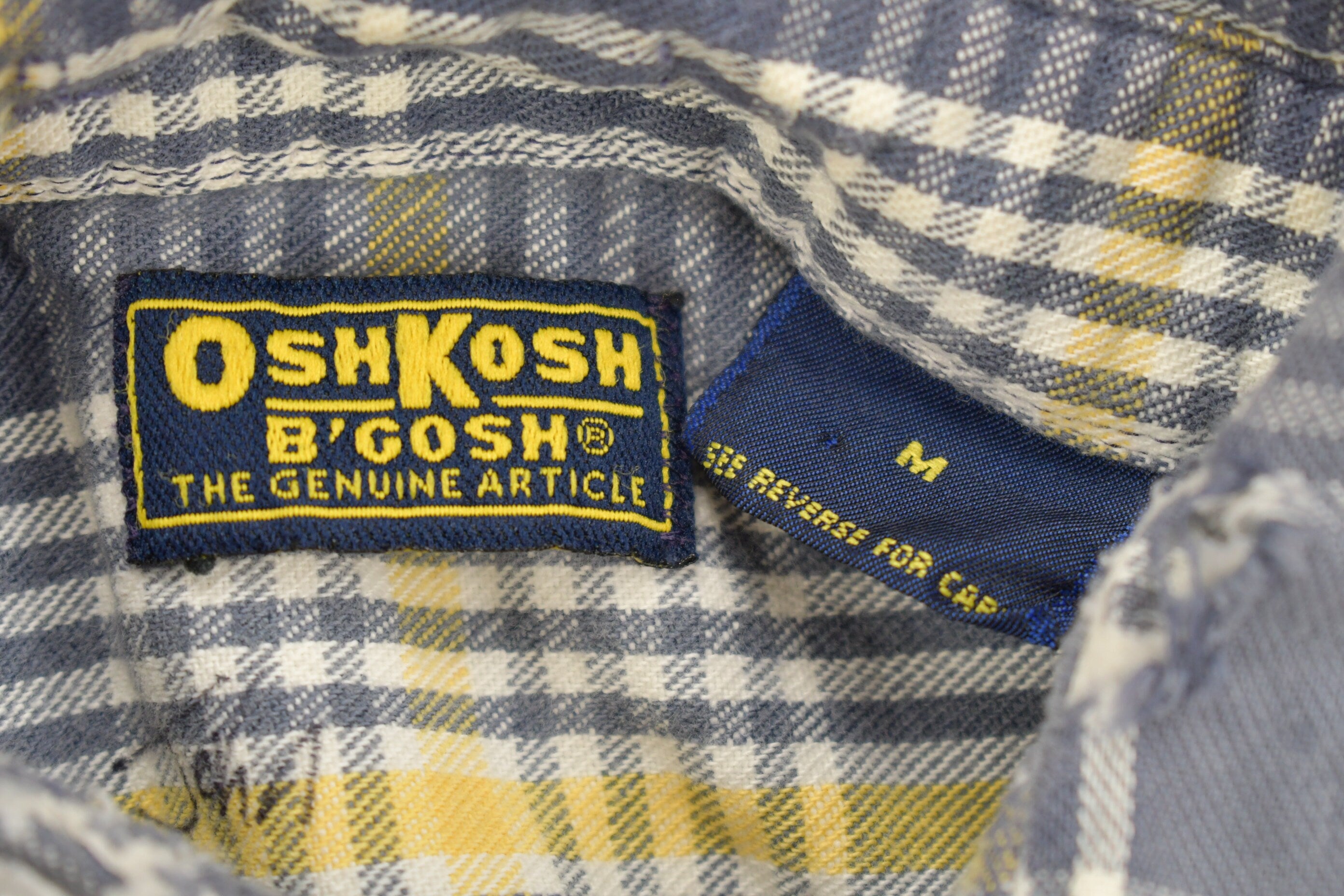 Vintage 1990s OshKosh Plaid Button Up Shirt