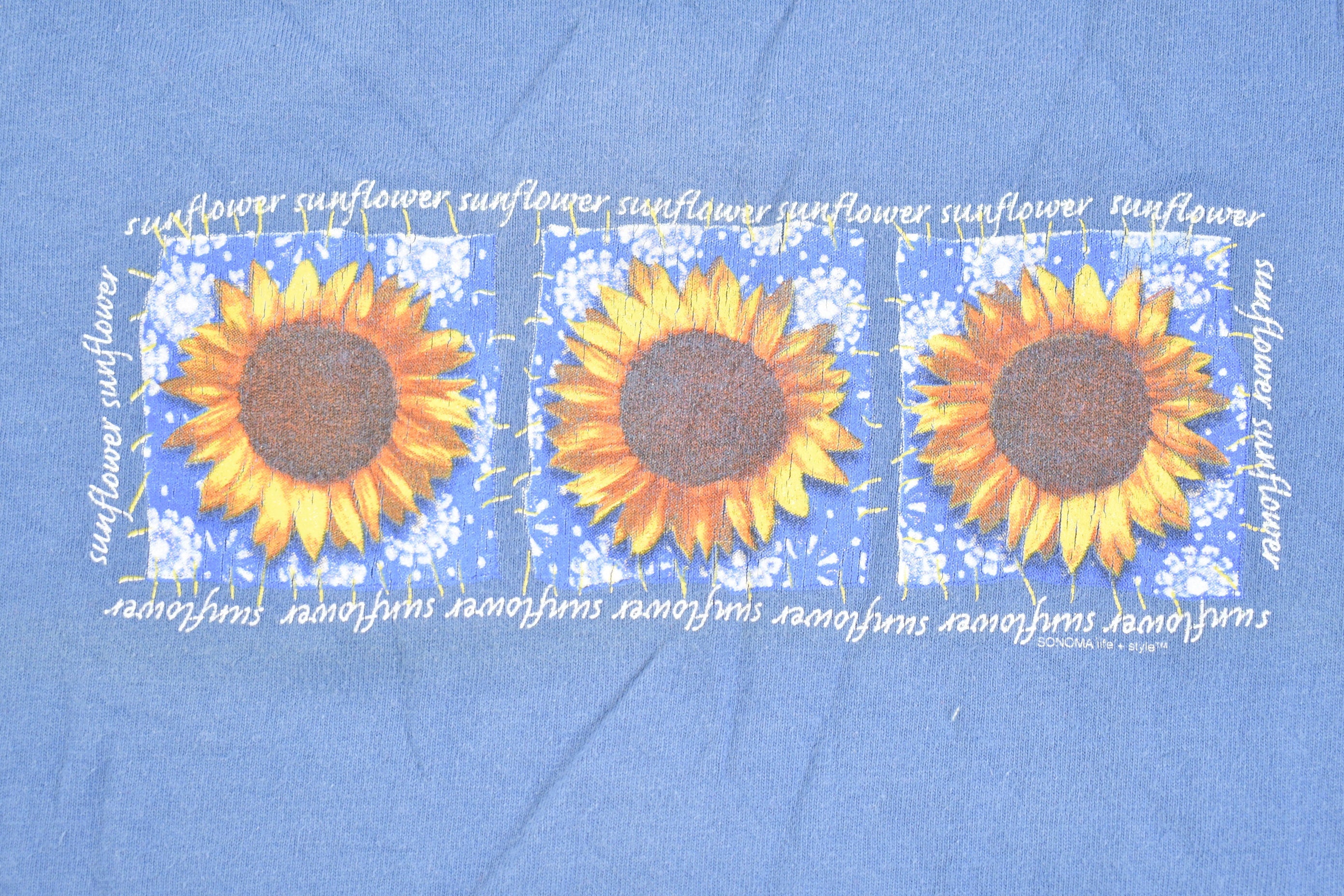 Vintage 1990's Cute Flower Long Sleeve T-Shirt