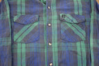 Vintage 1990s Codet Plaid Button Up Board Shirt