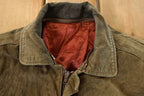 Vintage 1990s Leather Suede Bomber Jacket Men's Small