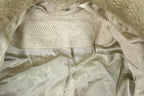 Vintage 1990s Wool Full Length Fur Jacket