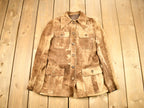Vintage 1970s Brown Suede Button Up Shirt