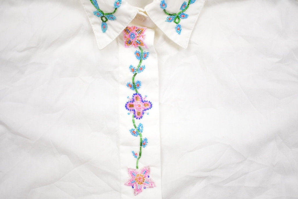 Vintage 1990s Napa Valley Embroidered Button Up Shirt