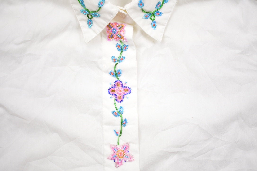Vintage 1990s Napa Valley Embroidered Button Up Shirt