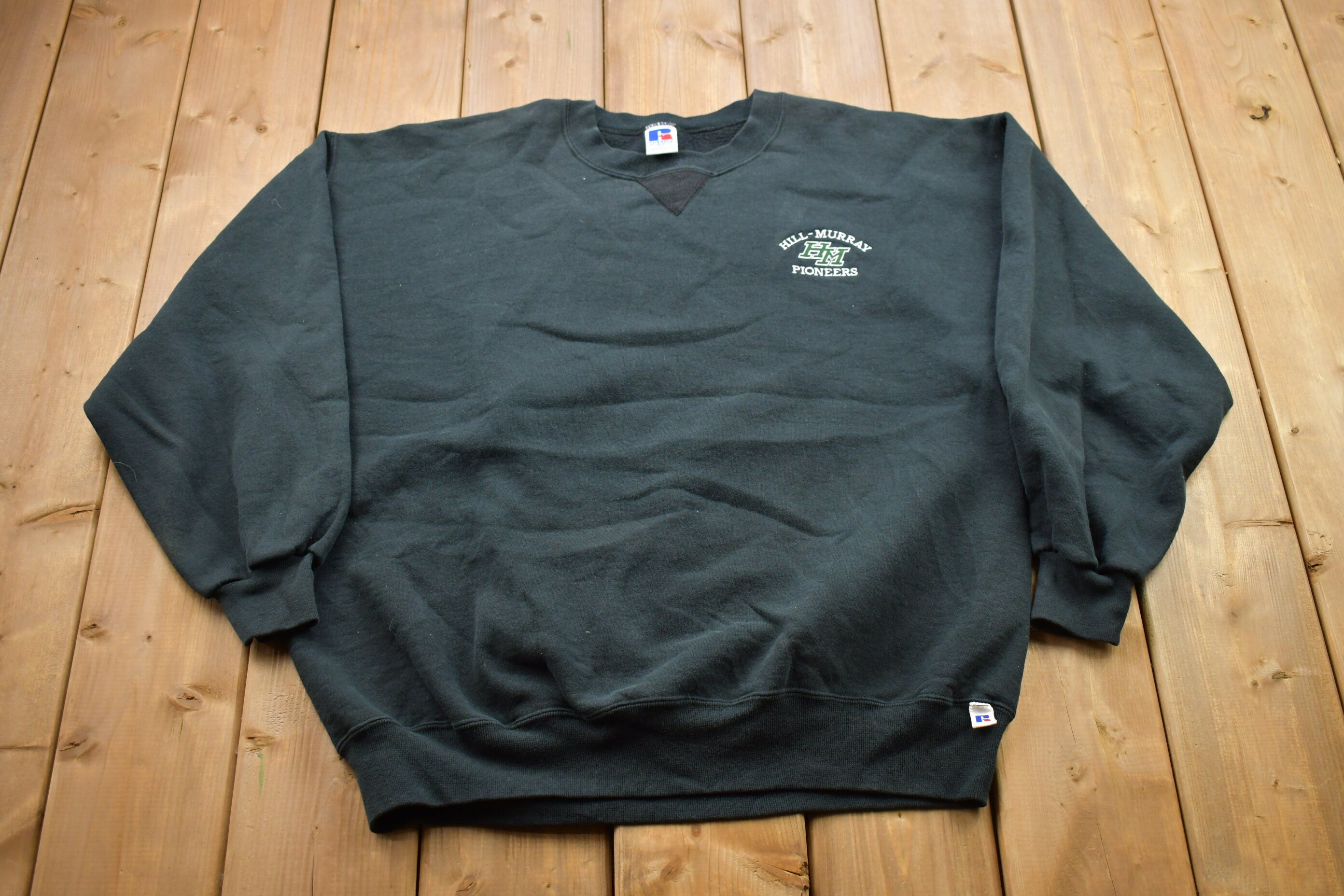 Vintage 1990s Hill Murray Pioneers Minnesota Russel Crewneck Sweatshirt
