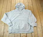 Vintage 1990s Champion Reverse Weave Heather Grey Hoodie Sweatshirt