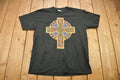 Vintage 1990s Mosaic Cross Graphic T Shirt