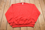 Vintage 1990s Jerzees Blank Red Crewneck Sweatshirt