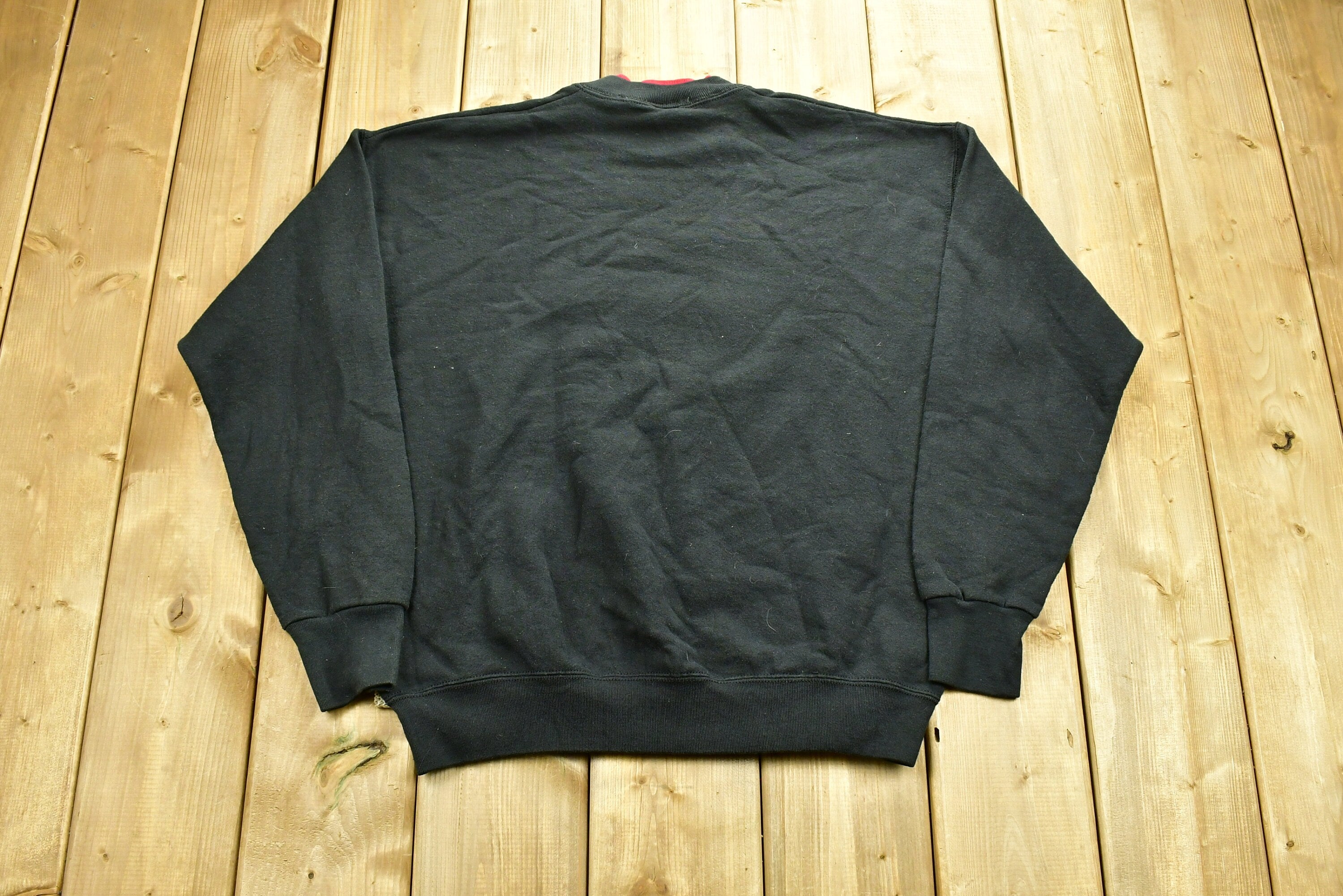 Vintage 1990's "Joy" Embroidered Christmas Sweater , 90s Holiday Crewneck , Layered Collar , Winter Wear , Festive Graphic Print
