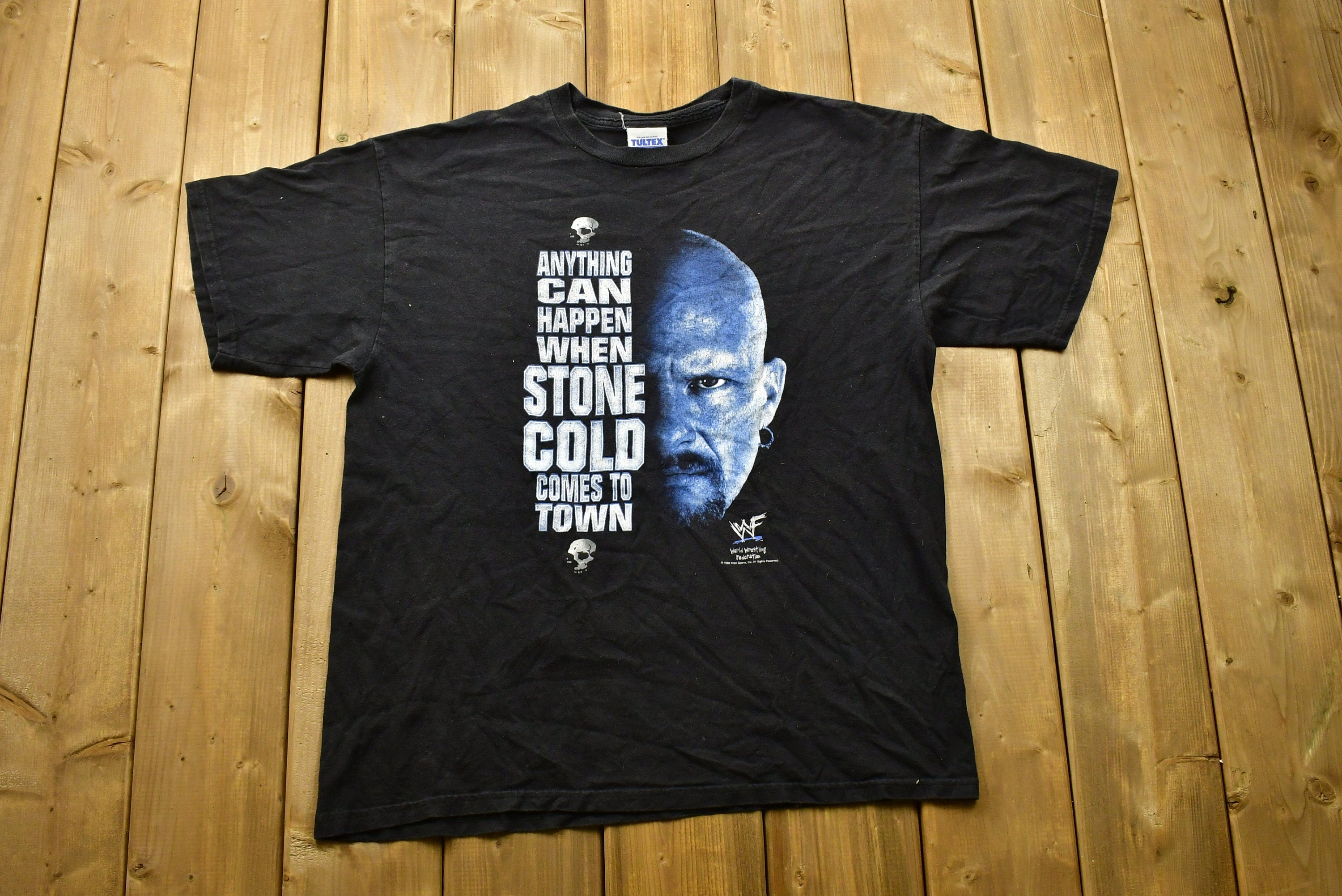 Vintage 1998 Stone Cold Steve Austin "Anything Can Happen When.." T Shirt