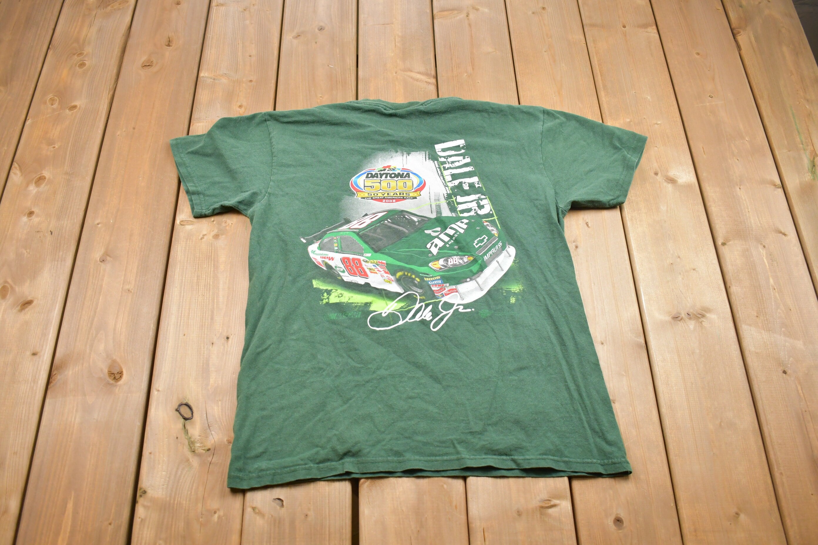 Vintage 1990s Dale JR 88 NASCAR Racing T-Shirt