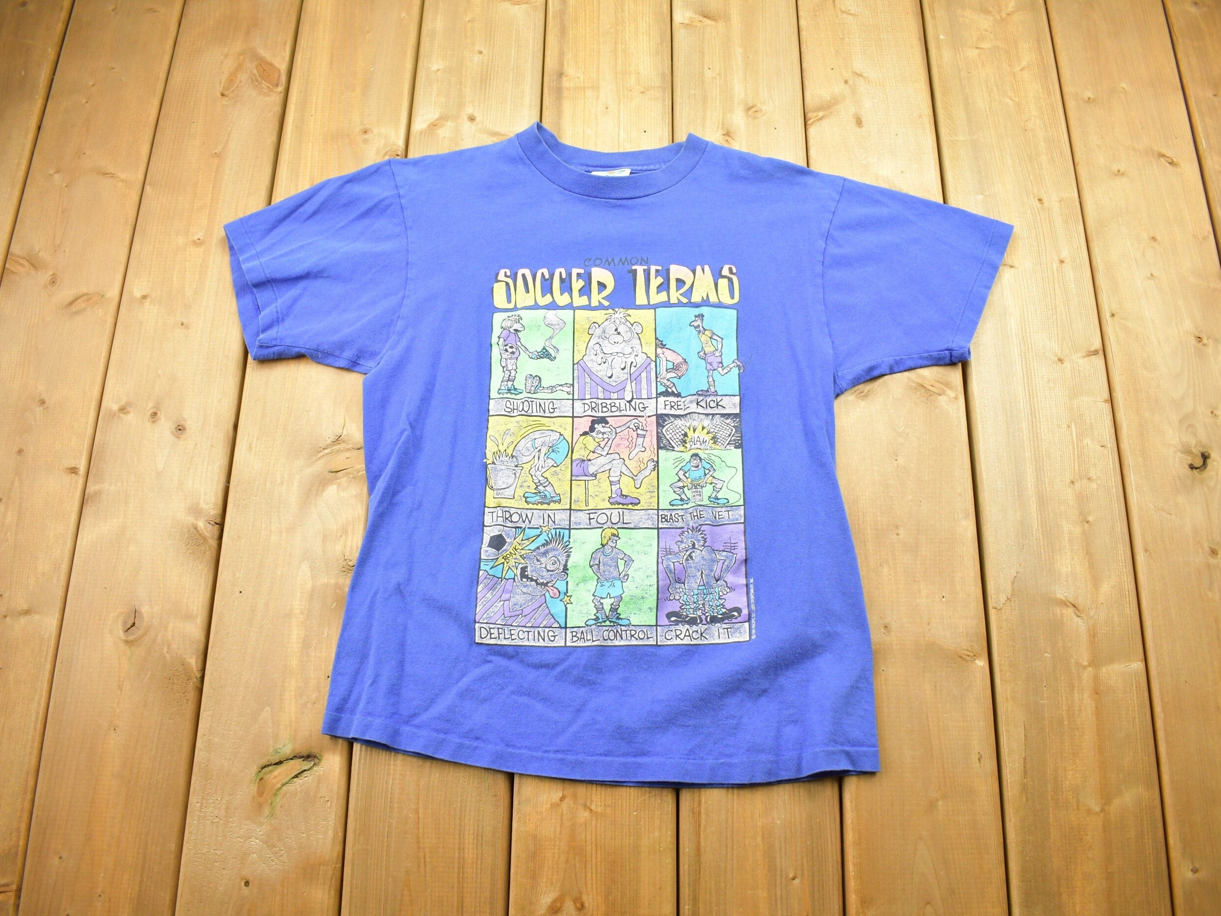 Vintage 1991 Common Soccer Terms T-Shirt