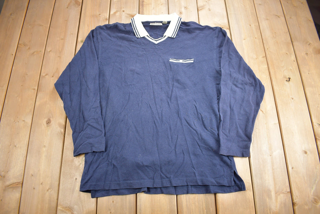 Vintage 1990s Aeropostale Blank Collared Sweater