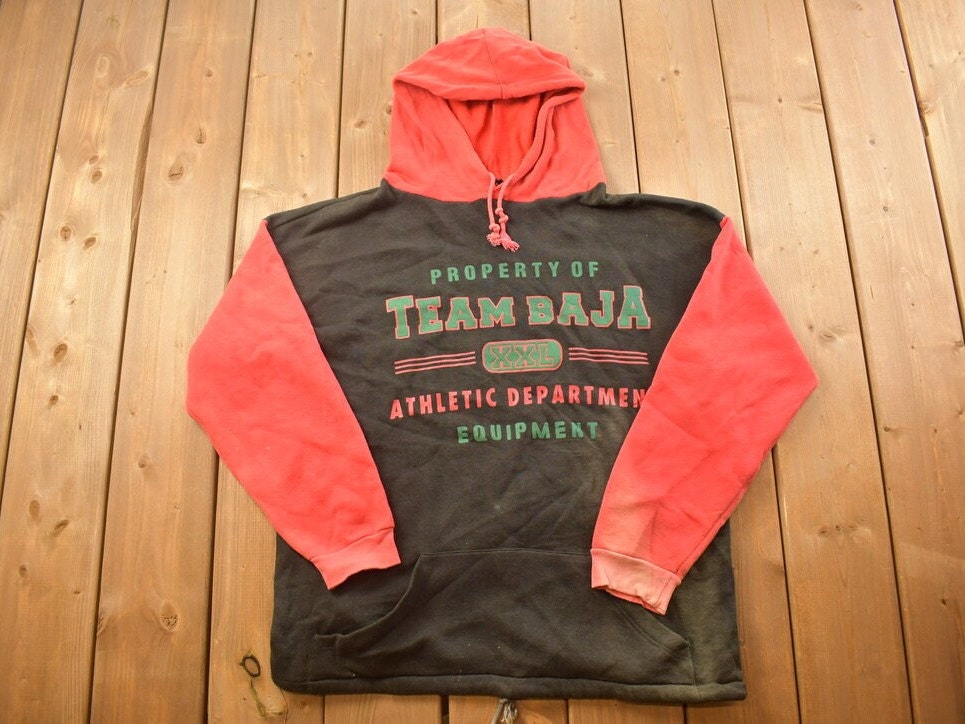Vintage 1990s Team Baja Graphic Hoodie