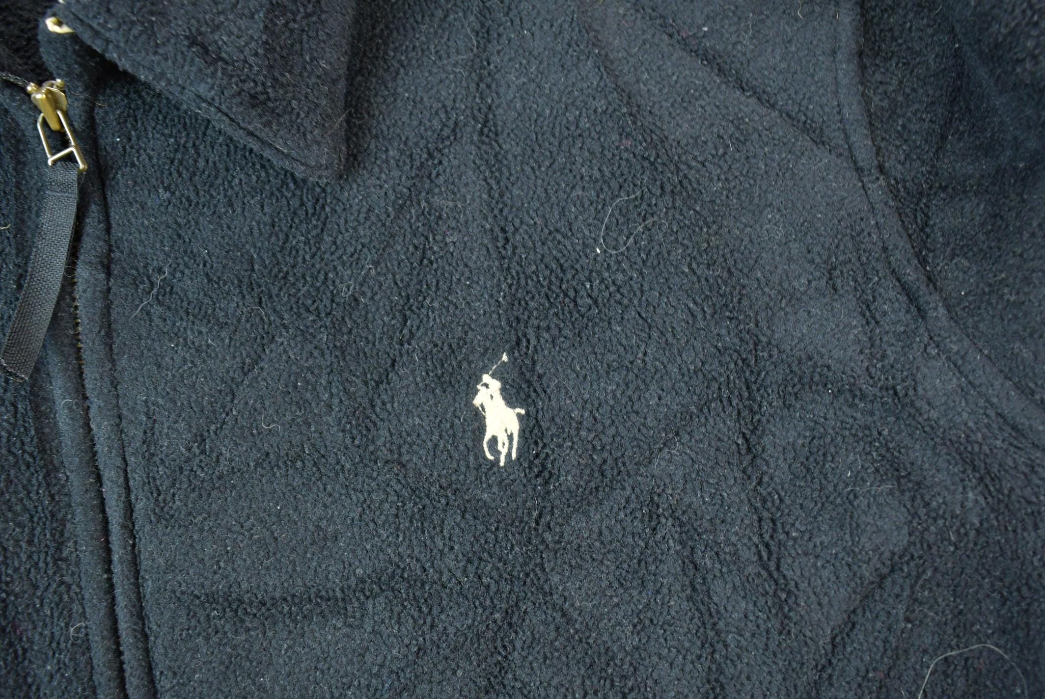 Vintage 1990s Polo Ralph Lauren Zip Up Polartec Fleece Sweater