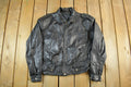 Vintage 1990s Leather Biker Jacket Adult Medium