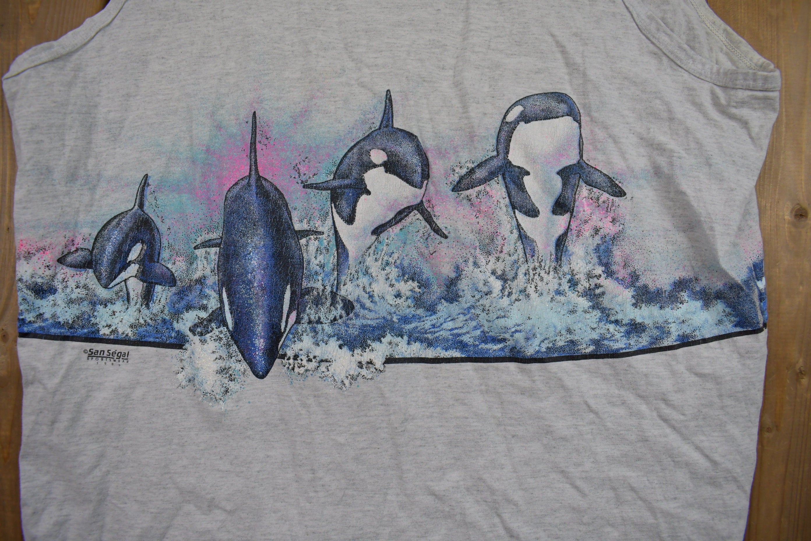 Vintage Marine World California 1990s Theme Graphic Tank Top