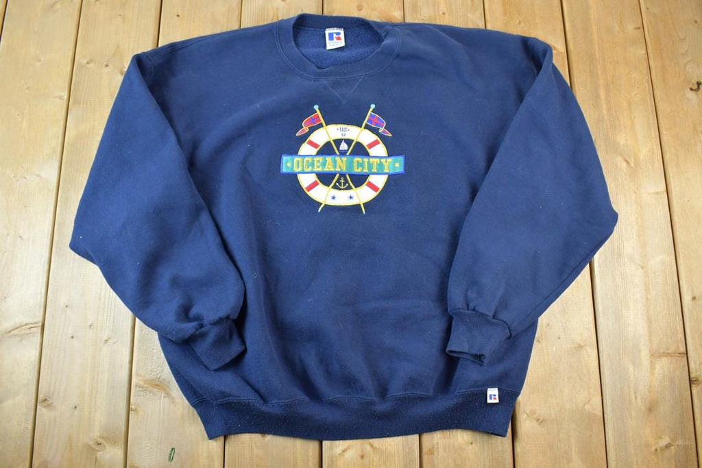 Vintage 1990s Ocean City Crewneck Sweatshirt Made In USA