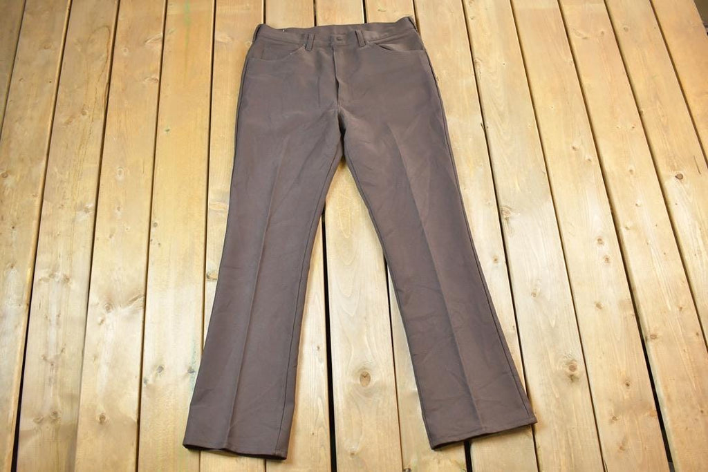 Vintage 1960s Lee Brown Denim Style Jeans Size 36 x 32 Made In USA