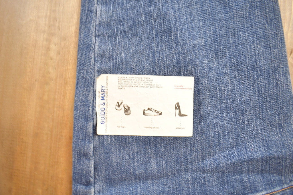 Vintage 1990s Guido & Mary Y2K Denim Jeans Size 28x33