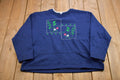 Vintage 1990s Ladies Club Floral Embroidered Crewneck Sweatshirt
