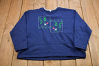 Vintage 1990s Ladies Club Floral Embroidered Crewneck Sweatshirt
