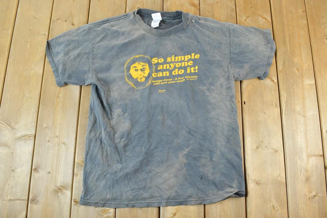Vintage 1990s Accept Jesus Single Stitch T-Shirt