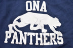 Vintage 1990s ONA Panthers Collegiate Crewneck / NCAA Sweatshirt / Sportswear / Americana