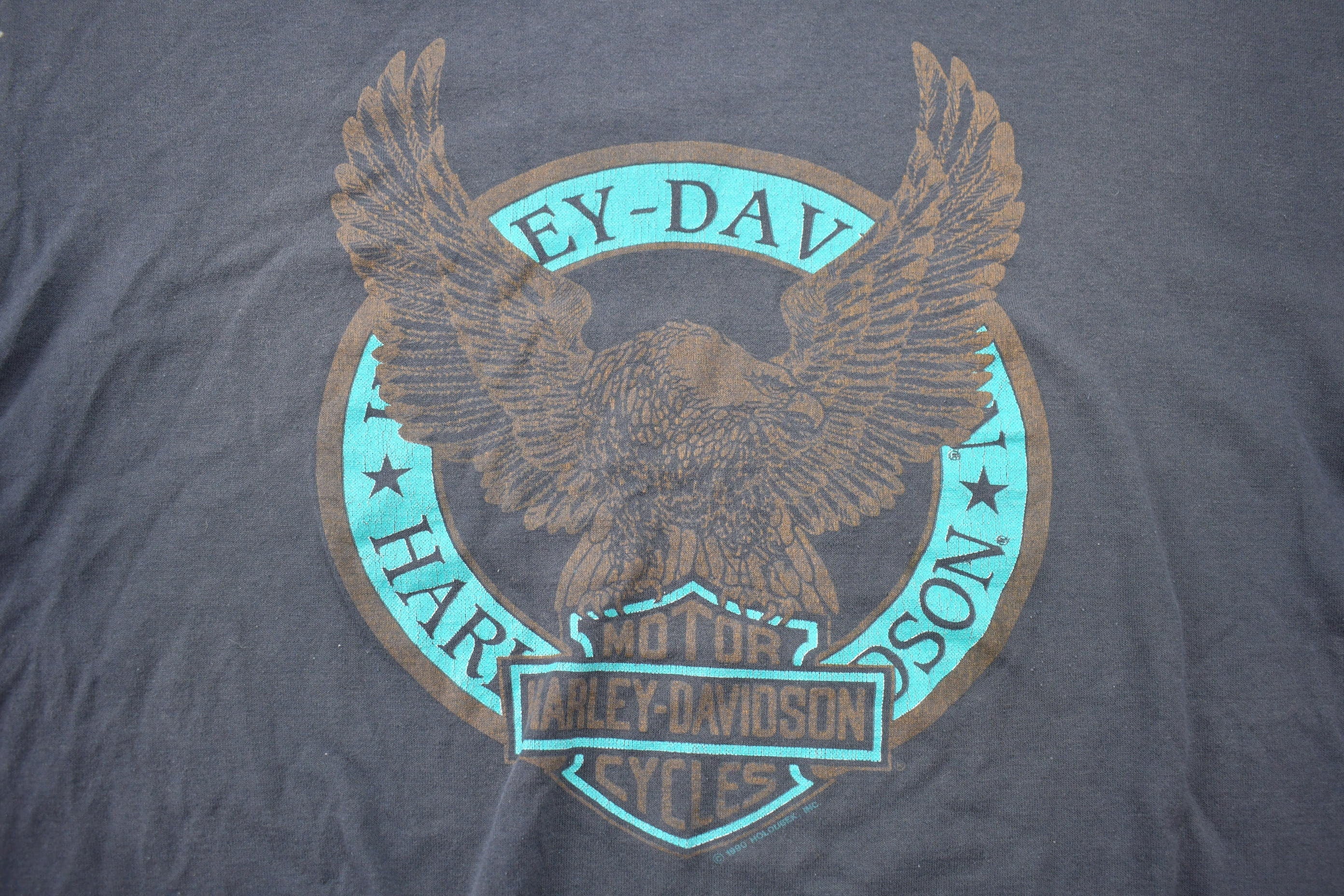 Vintage 1990 Harley Davidson Motorcycles Single Stitch T-Shirt