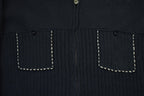 Vintage 1990s Black CYC Knit Cardigan Sweater