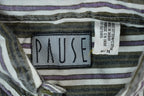Vintage 1990s striped Pause Button Up Shirt