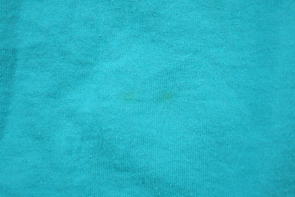 Vintage 1990s Turquoise Floral Theme Crewneck Sweater