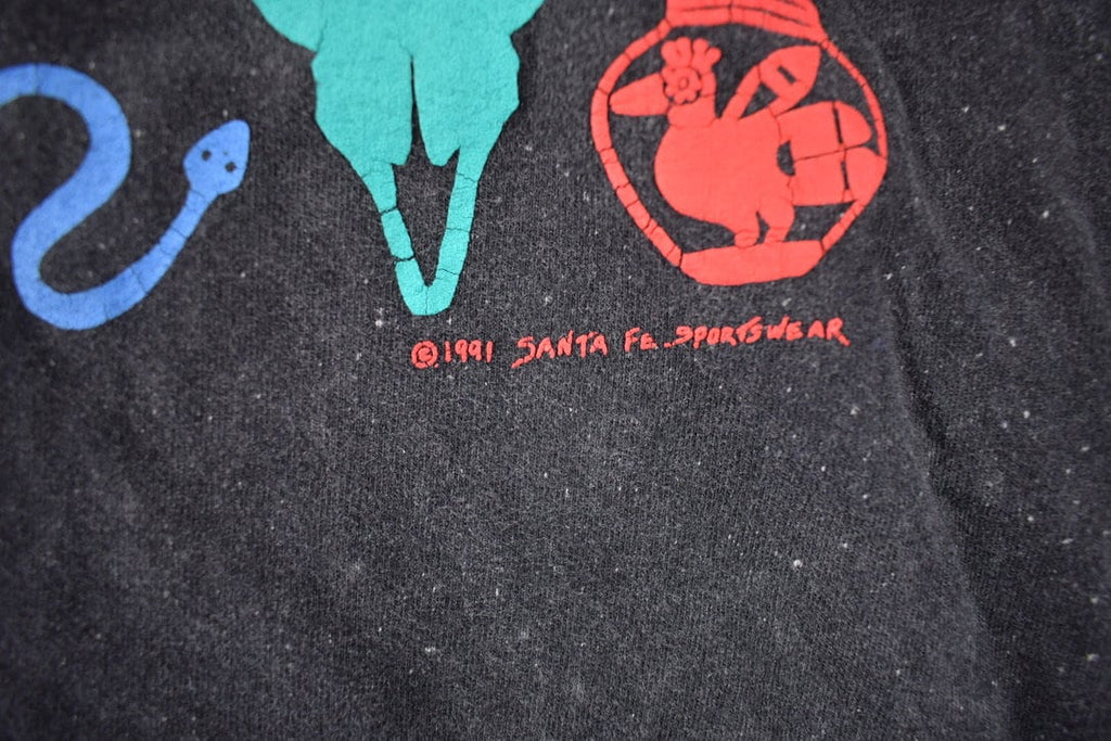 Vintage 1991 Santa Fe Sportswear Graphic Single Stitch T Shirt Made In USA