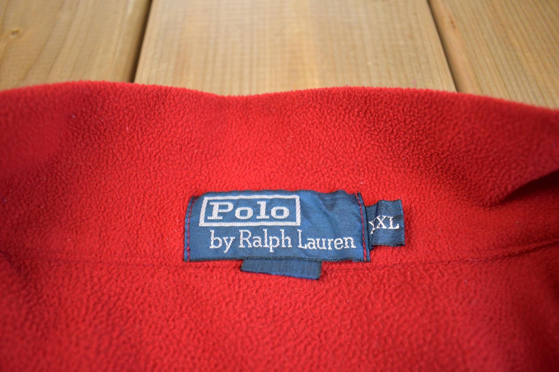 Vintage 1990s Polo Ralph Lauren Embroidered Fleece Sweater